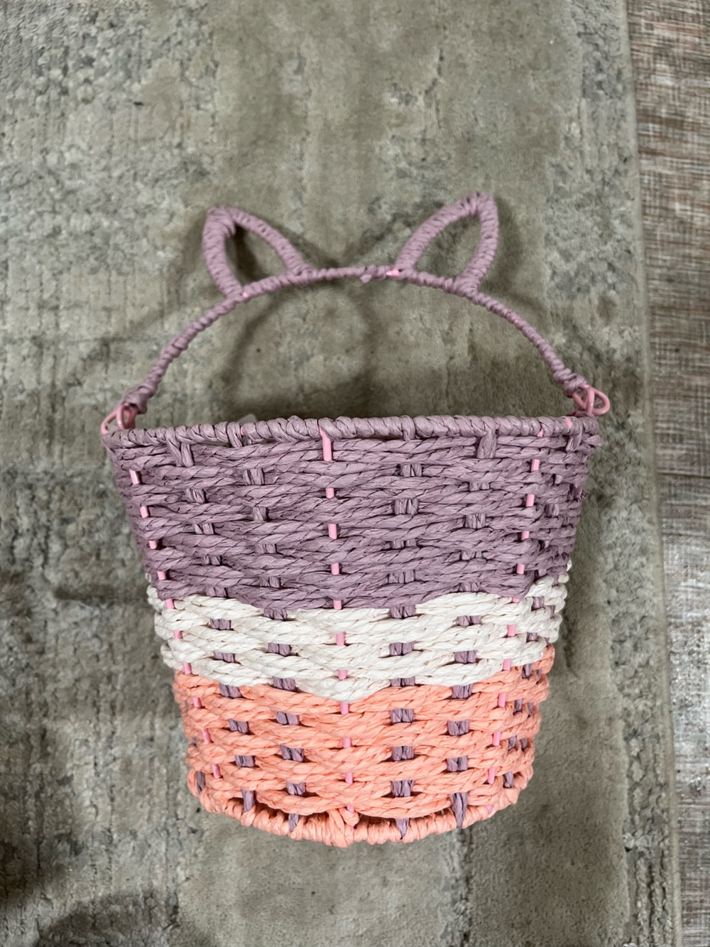 Set of 2- Handwoven Straw Basket - Picture 2 of 4